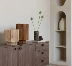 Lampe*Good&Mojo Lampe à poser, Panama S, , Ø28cm, H26cm - naturel