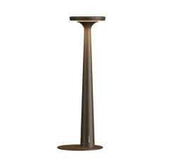 Lampe à poser, Papiria, brun foncé, LED, dim, 2700-3000-4000K, Ø12cm, H34cm - Karman