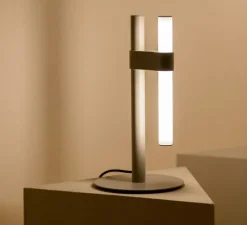 Lampe à poser, Paralela, greige, LED, dim, 2700K, 315 lm, Ø19,8cm, H37,4cm - Axolight