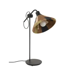 Lampe*Forestier Lampe à poser, Parrot, , Ø26cm, H62cm - marron