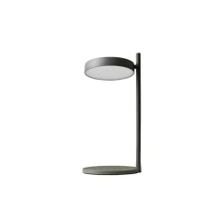 Lampe à poser, Pastille B2, vert olive, LED, 2700K, 690lm, Ø20,1cm, H39cm - Wastberg