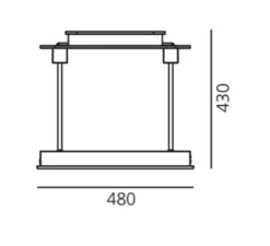 Lampe à poser, Pausania, vert, L48cm, H43cm, LED, 690lm, 2700K - Artemide