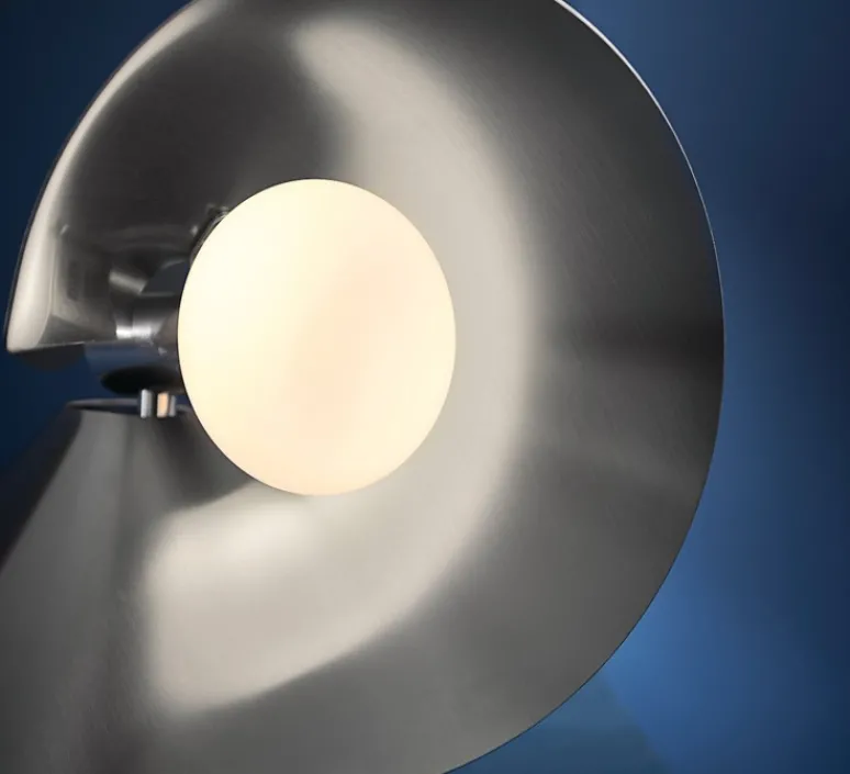 Lampe*Frandsen Lampe à poser, Peel, , L27,5cm, H27,9cm - acier inoxydable brossé