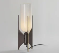 Lampe*Bert frank Lampe à poser, Pennon, , Ø14cm, H42cm - bronze, blanc