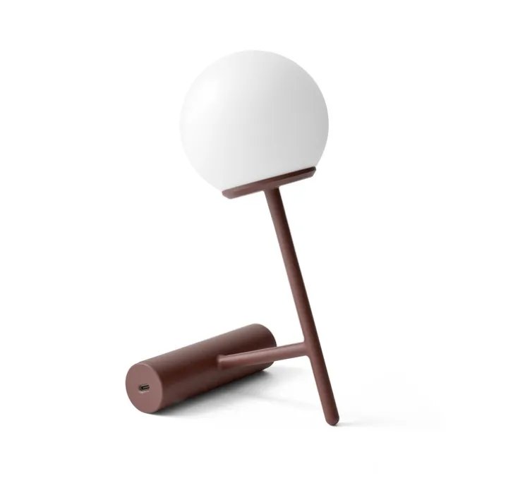 Lampe à poser, Phare, rouge brûlé, LED, 2700K, 100 lm, L13cm, H23cm - Audo Copenhagen