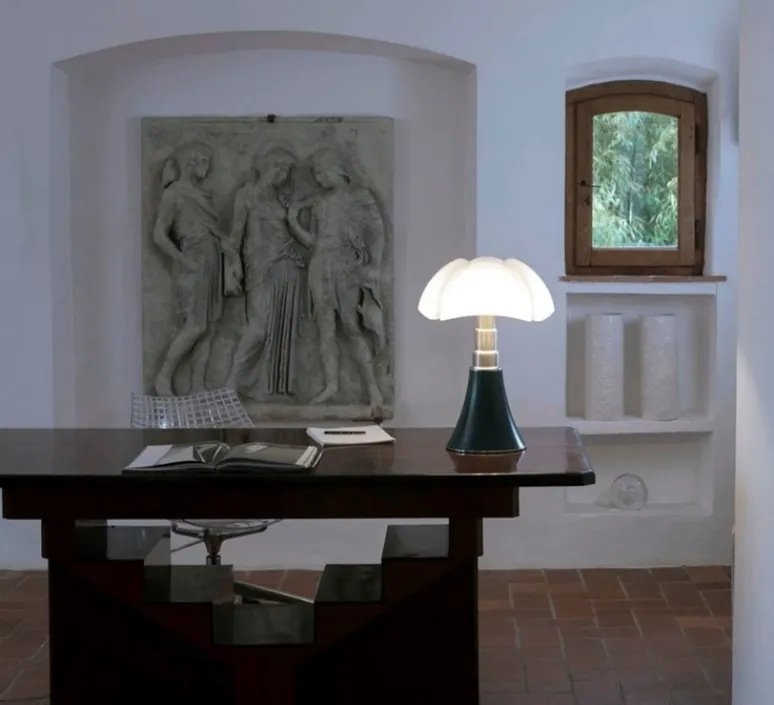 Lampe*Martinelli Luce Lampe à poser, Pipistrello Medium, , LED, 2700K, 850 lm, variation, H62cm, Ø40cm - vert foncé