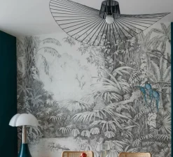 Lampe*Martinelli Luce Lampe à poser, Pipistrello Medium, , LED, 2700K, 850 lm, variation, H62cm, Ø40cm - vert foncé