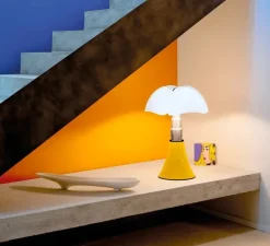 Lampe à poser, Pipistrello Pop, Medium, jaune, LED, 2700K, 1400 lm, variation, H62cm, Ø40cm - Martinelli Luce