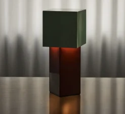 Lampe à poser, Pivot ATD7, rouille, menthe, IP44, Ø10cm, H26cm - Andtradition