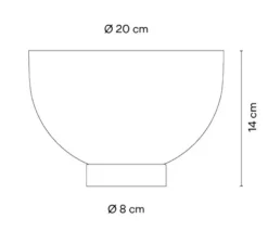 Lampe*Vibia Lampe à poser, Plusminus Solo 6365, , LED, dim, 2700K, 846 lm, Ø20cm, H14cm - noir
