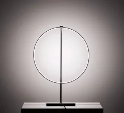Lampe*KDLN Lampe à poser, Poise, , LED, dim, 2700k, 1050 lm, Ø48,5cm, H109cm - noir et blanc