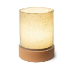 Lampe*Alma light Lampe à poser, PotLight, , Ø21cm, H26cm - verre transparent, base céramique