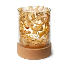 Lampe*Alma light Lampe à poser, PotLight, , Ø21cm, H26cm - verre transparent, base céramique