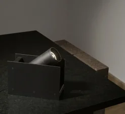 Lampe à poser, pour tableau, Plint, noir, LED, 2700K, 900lm, L18,7cm, H12,7cm - Ilti Luce