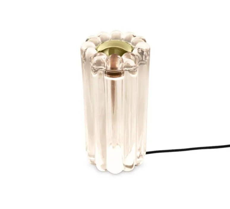 Lampe*Tom Dixon Lampe à poser, Press, , LED, dim, 2700K, 500 lm, Ø11,2cm, H23,5cm - transparent