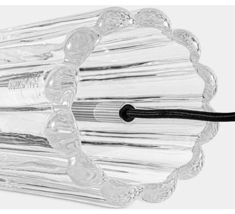 Lampe*Tom Dixon Lampe à poser, Press, , LED, dim, 2700K, 500 lm, Ø11,2cm, H23,5cm - transparent