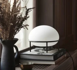 Lampe à poser, Pump, blanc & noir, Ø24cm, H22cm - WOUD