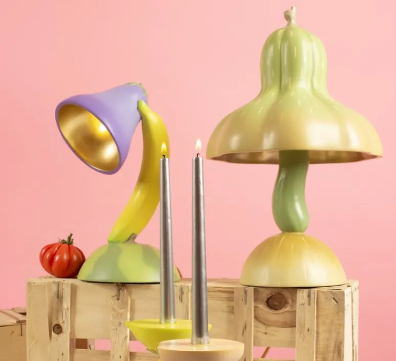 Enfants|Lampe*Seletti Lampe à poser, Pumpkin, Vitamin, , Ø27cm, H42cm - vert