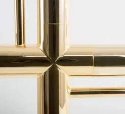 Lampe à poser, Quadro, laiton, marbre blanc, LED, dim, 2700k, 2000 lm, L60cm, H58cm - Lumen Center Italia