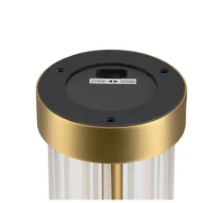 Lampe à poser, Quimera, laiton brossé, LED, dim, 2700-3000K, 120 lm, Ø8cm, H27,7cm - SLV