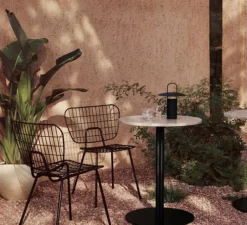 Lampe*Audo Copenhagen Lampe à poser, Ray, , IP44, LED, dim, 2700K, 150 lm, Ø21,2cm, H23,5cm - noir