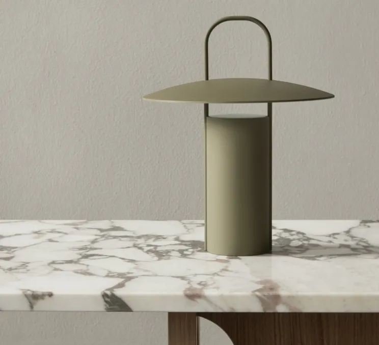 Lampe à poser, Ray, vert, IP44, LED, dim, 2700K, 150 lm, Ø21,2cm, H23,5cm - Audo Copenhagen