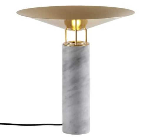 Lampe*Carpyen Lampe à poser, Rebound, , Ø40cm, H39,4cm - Marbre blanc