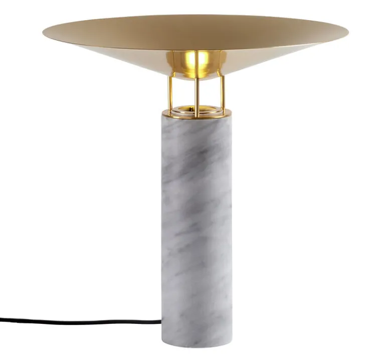 Lampe*Carpyen Lampe à poser, Rebound, , Ø40cm, H39,4cm - Marbre blanc