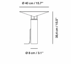 Lampe*Carpyen Lampe à poser, Rebound, , Ø40cm, H39,4cm - Marbre vert