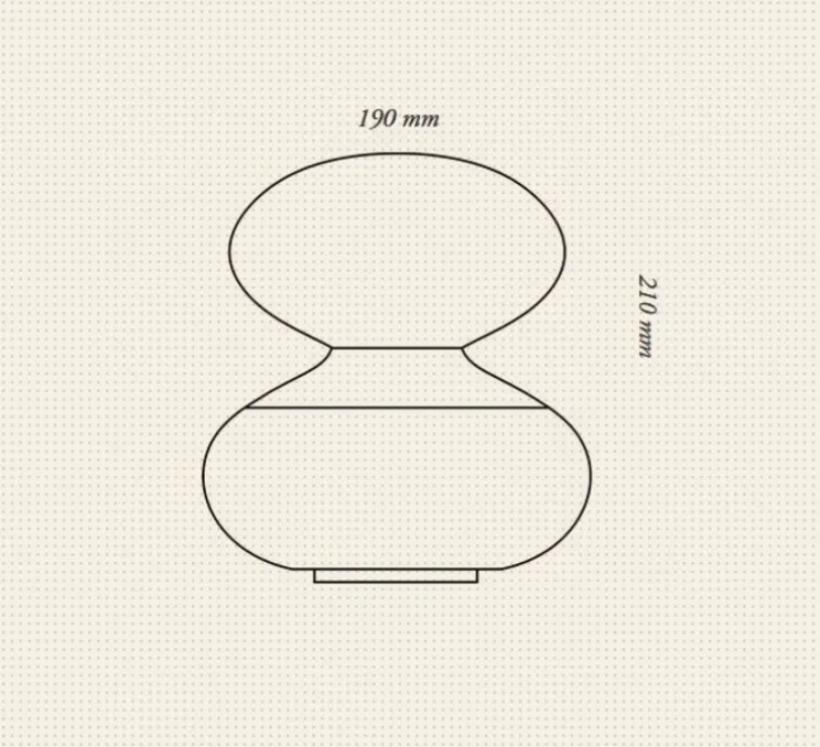 Lampe à poser, Reflection Oval, blanc, Ø19cm, H21cm - Tala