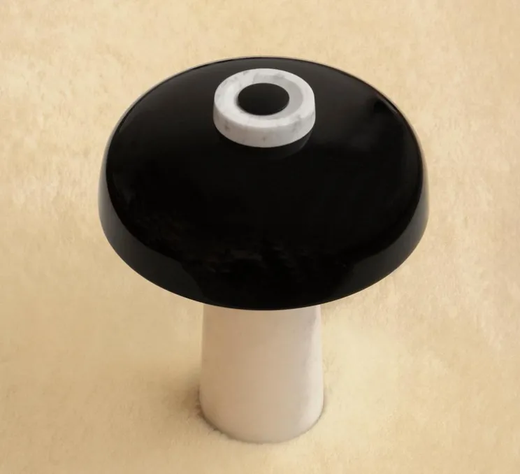 Lampe à poser, Reverse, marbre, noir, LED, dim, 2200-3000K, 560 lm, Ø24cm, H30cm - Audo Copenhagen