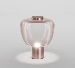 Lampe à poser, Riflesso LT 3, rose satiné, LED, 2700K, 1400 lm, Ø11cm, H37cm - Vistosi