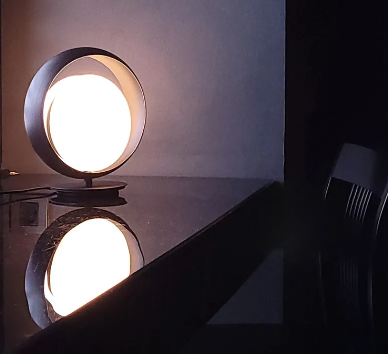 Lampe*B.lux Lampe à poser, Ring T, , Ø15cm, H28cm - noir