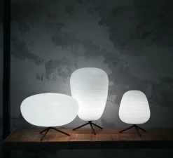 Lampe*Foscarini Lampe à poser, Rituals 2, Tavolo, , E27, ON/OFF, Ø34cm, H25cm - blanc