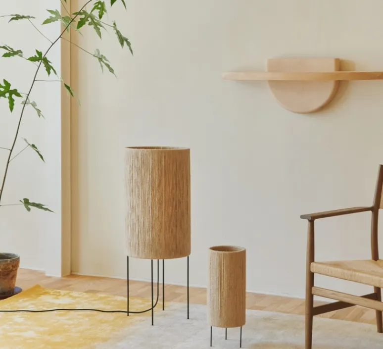 Lampe*Made by Hand Lampe à poser, Ro, , Ø15cm, H40cm - jute