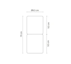 Lampe à poser, Rock, Marbre noir, Ø8,5cm, H19cm - Robin
