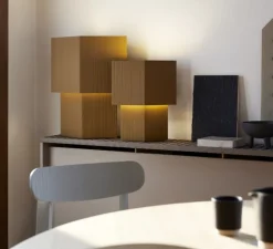 Lampe*Pholc Lampe à poser, Romb 36, Cumin, L29cm, H36cm - jaune Cumin