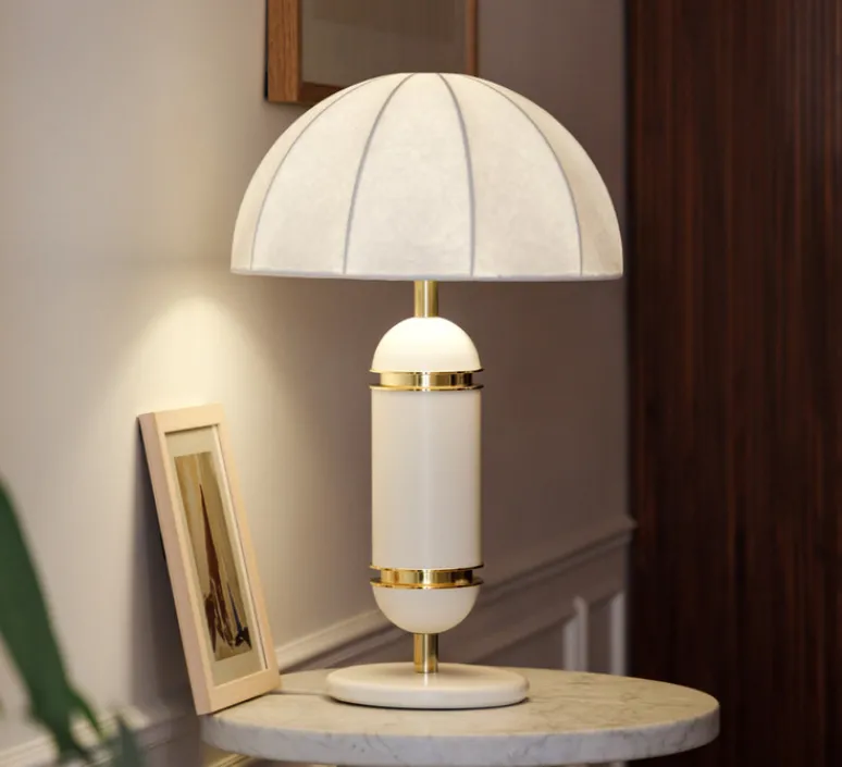 Lampe*Cosin Lampe à poser, Rosalie, , Ø36cm, H60cm - crème