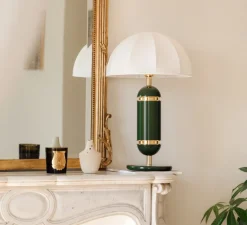 Lampe*Cosin Lampe à poser, Rosalie, , Ø36cm, H60cm - vert