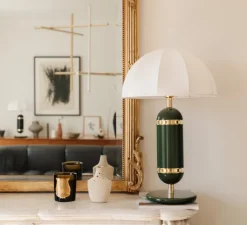 Lampe*Cosin Lampe à poser, Rosalie, , Ø36cm, H60cm - vert