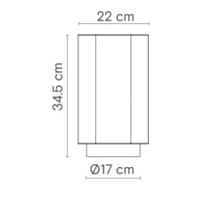 Lampe*Robin Lampe à poser, Roxi, , Ø22cm, H34,5cm - crème, base noire