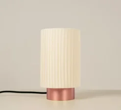 Lampe à poser, Ruban 10-20, cuivre satiné, Ø14cm, H24cm - CVL