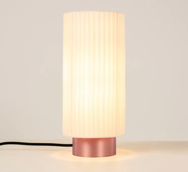 Lampe à poser, Ruban 10-28, cuivre satiné, Ø14cm, H32cm - CVL