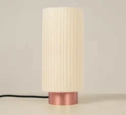 Lampe à poser, Ruban 10-28, cuivre satiné, Ø14cm, H32cm - CVL