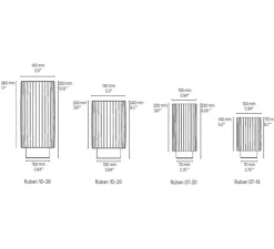 Lampe*CVL Lampe à poser, Ruban 07-14, , Ø10cm, H17cm - graphite poli