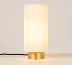Lampe*CVL Lampe à poser, Ruban 10-28, , Ø14cm, H32cm - laiton satiné