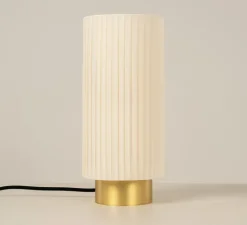 Lampe*CVL Lampe à poser, Ruban 10-28, , Ø14cm, H32cm - laiton satiné