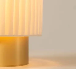 Lampe*CVL Lampe à poser, Ruban 10-28, , Ø14cm, H32cm - laiton satiné