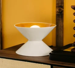 Lampe*Sarah Lavoine Lampe à poser, Sablier, , Ø28,5cm, H19cm - écru, fauve