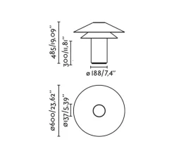 Lampe*Faro Lampe à poser, Shan, , Ø60cm, H48,5cm - beige